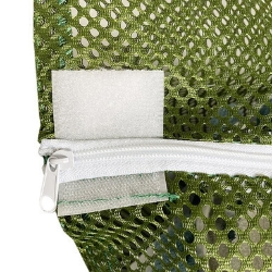 Irregular Zipper Mesh Laundry Bags - LBBLACK2436Z-IRR