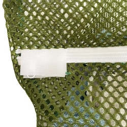 Irregular Zipper Mesh Laundry Bags - LBBLACK2436Z-IRR