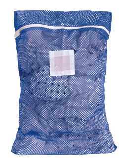 Irregular Zipper Mesh Laundry Bags - LBBLACK2436Z-IRR