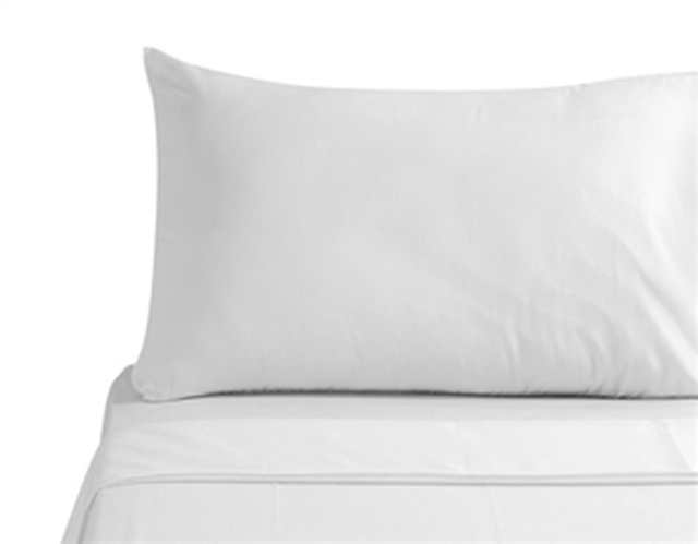 King Size White T200 Blended Pillowcase (Per Dozen) -21.5x46