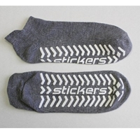 Large Grey Hospital or Trampoline Non Slip Socks (per pair)