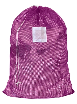 Large Mesh Laundry Bag 30"x40"- Custom Printing Available - Drawstring - LBAG3040D