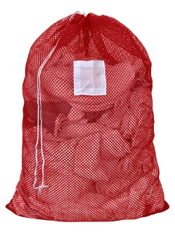 Large Mesh Laundry Bag 30"x40"- Custom Printing Available - Drawstring - LBAG3040D