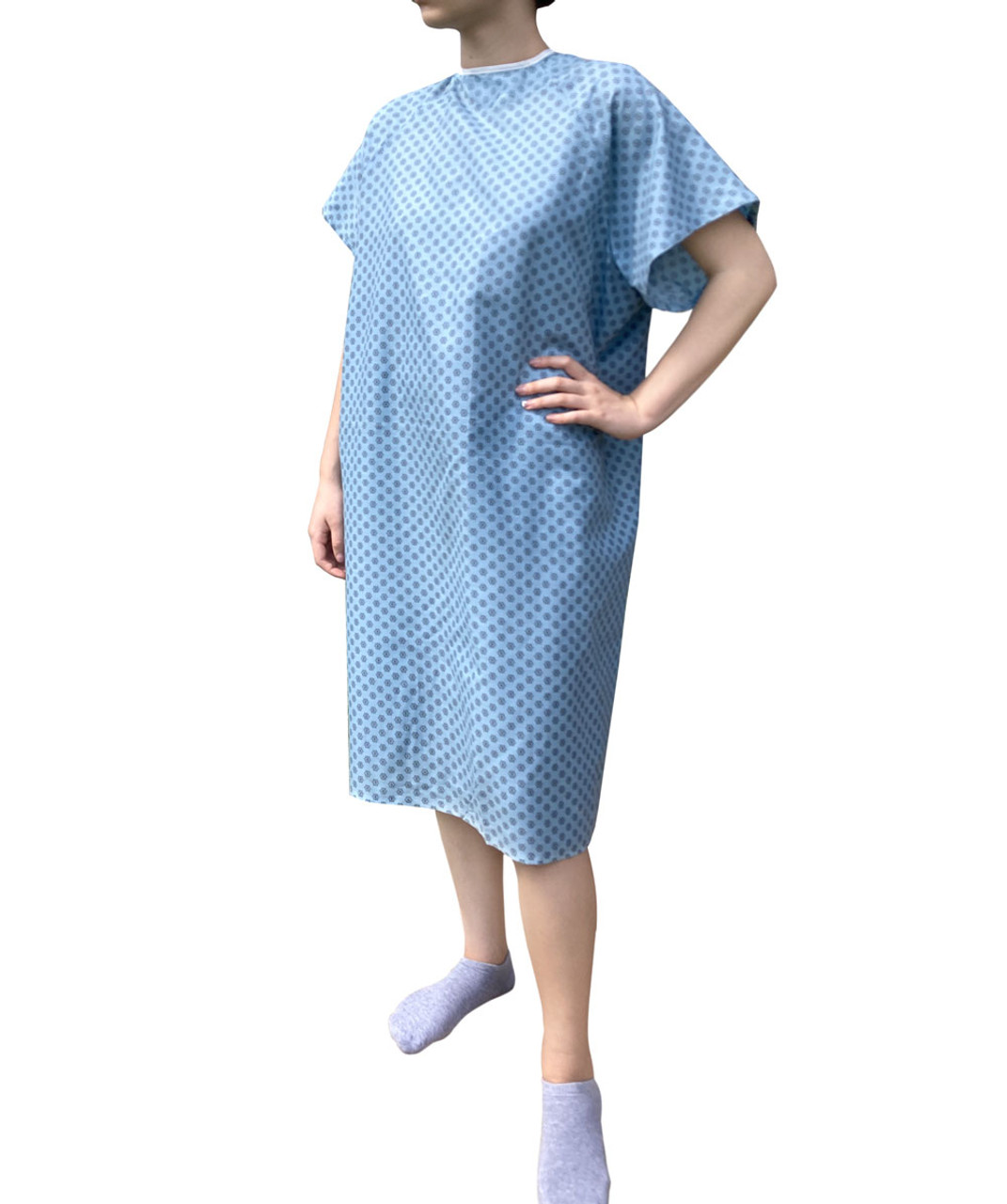 Lightweight Economy Hospital Gown - Unisex wholesale hospital gown, cheap hospital gown, discount hospital gown, hospital gown, patient gown, exam gown, examination gown, patient gowns, hospital gowns