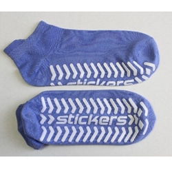 Medium Blue Hospital or Trampoline Non Slip Socks (per pair)