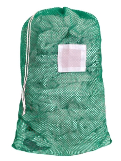 Medium Mesh Laundry Bag 24"x36"- Custom Printing Available - Drawstring or Zipper - LBAG2436D