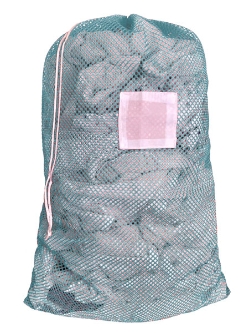 Medium Mesh Laundry Bag 24"x36"- Custom Printing Available - Drawstring or Zipper - LBAG2436D