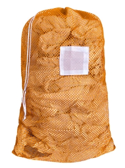Medium Mesh Laundry Bag 24"x36"- Custom Printing Available - Drawstring or Zipper - LBAG2436D