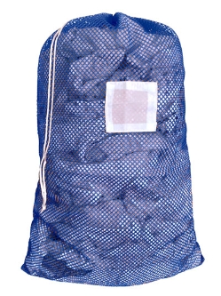 Medium Mesh Laundry Bag 24"x36"- Custom Printing Available - Drawstring or Zipper - LBAG2436D