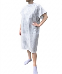 One Size Fit Most - White wholesale hospital gown, cheap hospital gown, discount hospital gown, hospital gown, patient gown, exam gown, examination gown, patient gowns, hospital gowns