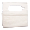 Over the Head White Disposable Poly Paper Adult Lap Bib