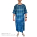 Plaid Flannel Hospital Gown Extra Long