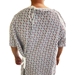 Back of Shoulder Snaps Hospital Gown IV Pocket (each)