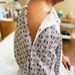 4 Snaps on Each Sleeve on Hospital Gown with Shoulder Snaps