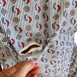 Telemetric IV Pocket on front chest of Shoulder Snap Hospital Gown