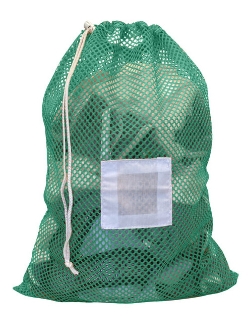 Small Mesh Laundry Bag 18"x24"- Custom Printing Available - Drawstring or Zipper - LBG1824D