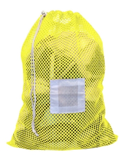 Small Mesh Laundry Bag 18"x24"- Custom Printing Available - Drawstring or Zipper - LBG1824D