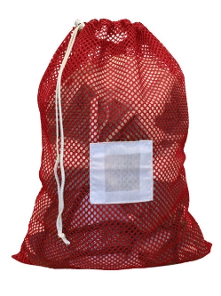 Small Mesh Laundry Bag 18"x24"- Custom Printing Available - Drawstring or Zipper - LBG1824D