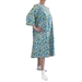 Front View of Soft Cotton Ladies Hospital Gown with Longer Sleeves