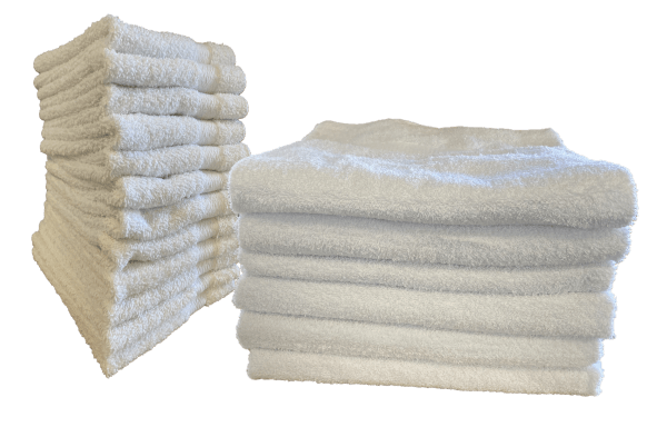 Soft Cotton White Wash Cloths, Hand Towels and Bath Towels