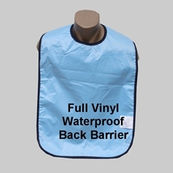 Super Soaker Azure Adult Bib Waterproof Back (each)