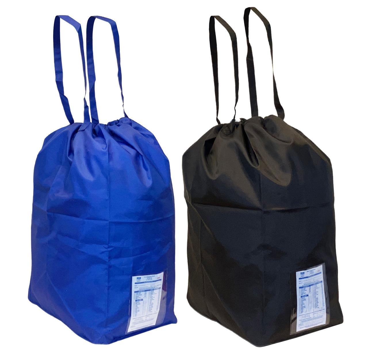 Wash and Fold Laundry Bag with Flat Bottom and Carry Handles - Custom Printing Available 