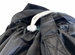 Closeup of Slip lock Toggle Closure for the Wash and Fold Black Laundry Bag with Square Bottom