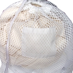 White Mesh Net Draw String Laundry Bags 30" x 40"