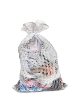 Open Top White Mesh Bag 24x36