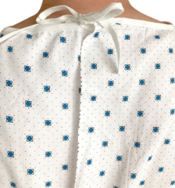 Wholesale White Twill Hospital Gown - Unisex - 100712*