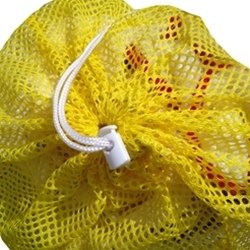 Yellow Mesh Net Draw String Laundry Bags 24" x 36"