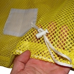Yellow Mesh Net Draw String Laundry Bags 30" x 40"