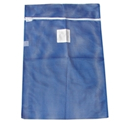 Zipper Blue Mesh Net Laundry Bags 18" x 24"