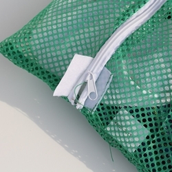 Zipper Green Mesh Net Laundry Bags 24" x 36"