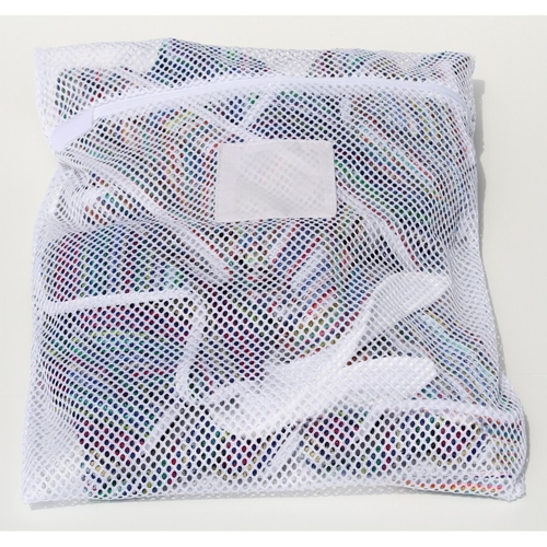 Zipper White Mesh Net Laundry Bags 24" x 36"