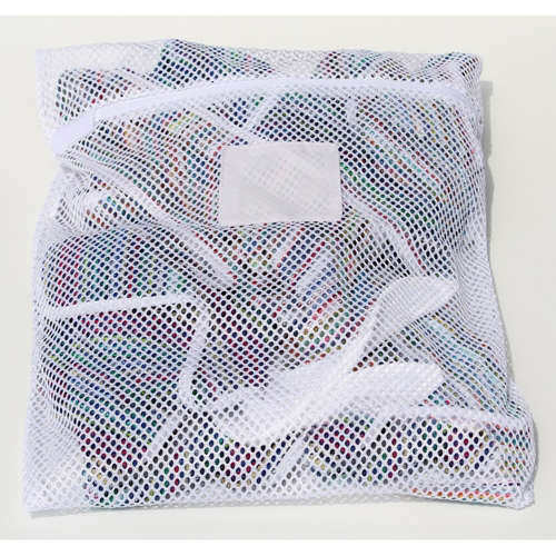 Zipper White Mesh Net Laundry Bags 24" x 36"