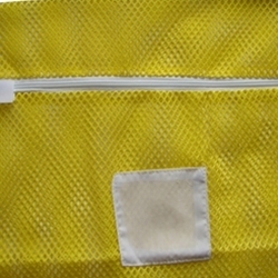 Zipper Yellow Mesh Net Laundry Bags 18" x 24"