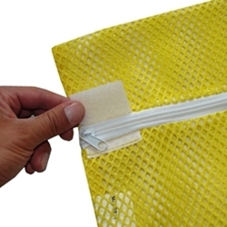 Zipper Yellow Mesh Net Laundry Bags 18" x 24"