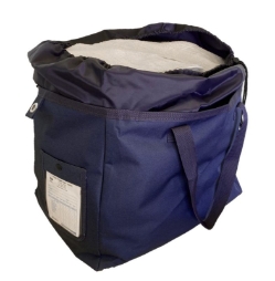 Large Navy Blue Wash and Fold Duffel Laundry Bag