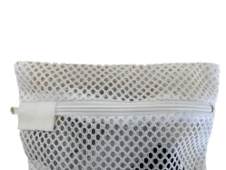 Zipper White Mesh Net Laundry Bags 18" x 24"