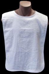 Adult Bib White Various Neck Closures (Per Dozen)