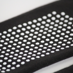 Deluxe VERY LARGE Black Long Non Slip Socks (per pair)