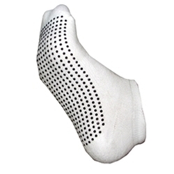Deluxe White Non Slip Socks (per pair)