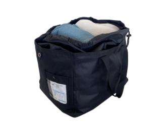 Large Royal Blue Wash and Fold Duffel Laundry Bag