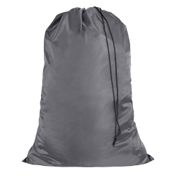 Gray Large Laundry Bag -Polyester and Nylon Like