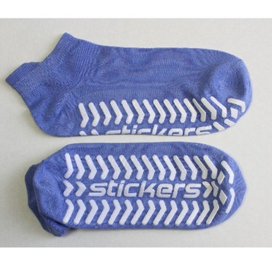 Trampoline Socks Medium-Blue gripper socks,xl non slip socks,non slip socks,trampoline socks,gym sock,non skid socks