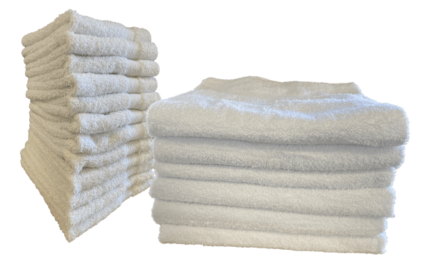 Closeup of Standard Premium Cotton White Towel