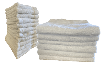 Closeup of Standard Premium Cotton White Towel