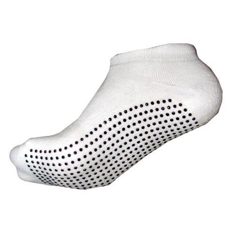Deluxe White Non Slip Socks (per pair)