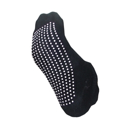 Deluxe Black Non Slip Socks (per pair)